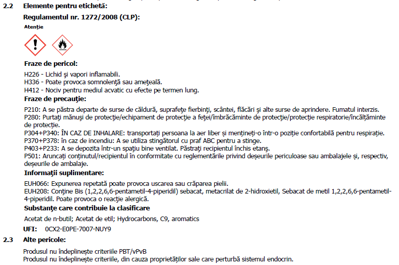 Lac Kronox 520, Roberlo, 1l